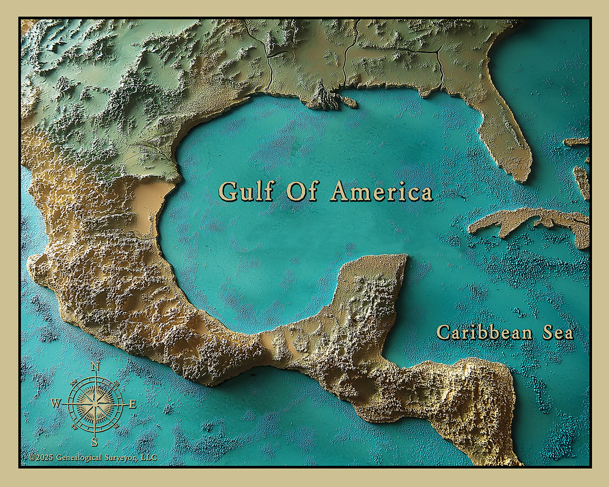 Gulf of America Map