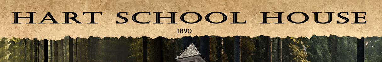 1890 Painting of Hart School House Ceylon Greene County Pennsylvania