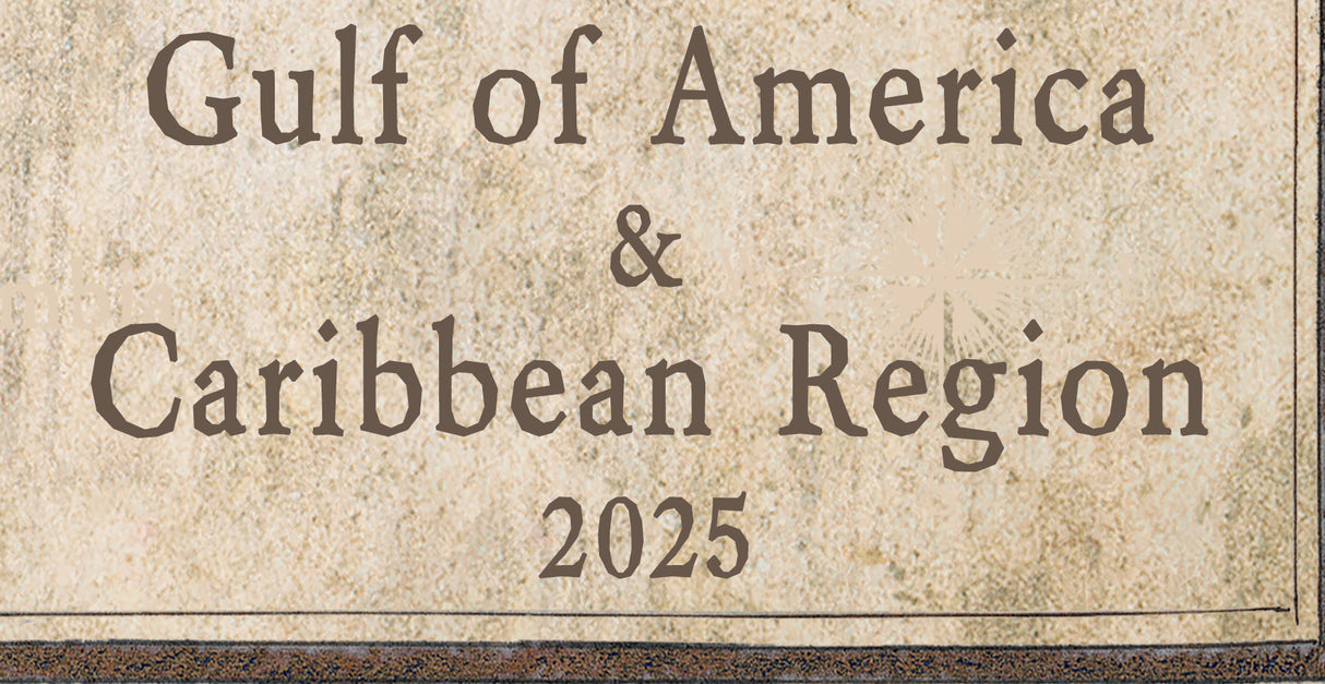2025 Map of The Gulf of America and Caribbean Region