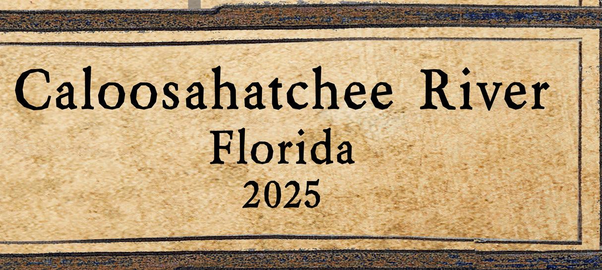 2025 Map of the Caloosahatchee River Florida