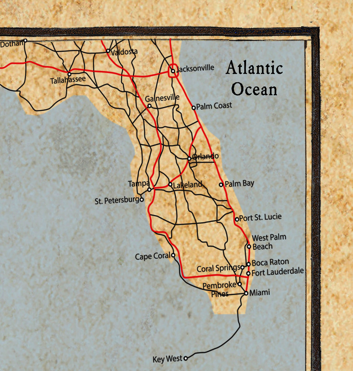 2025 Map of The Gulf of America