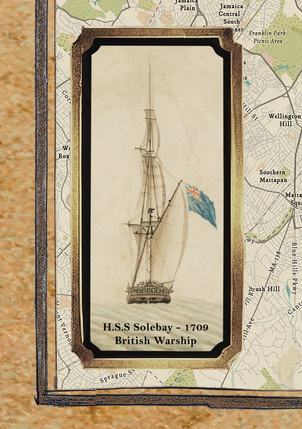 Shipwreck Map of Boston Massachusetts