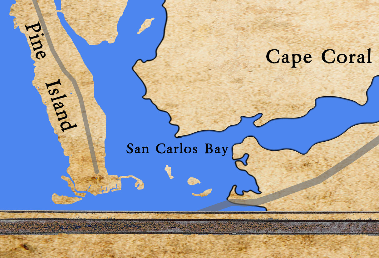 2025 Map of the Caloosahatchee River Florida