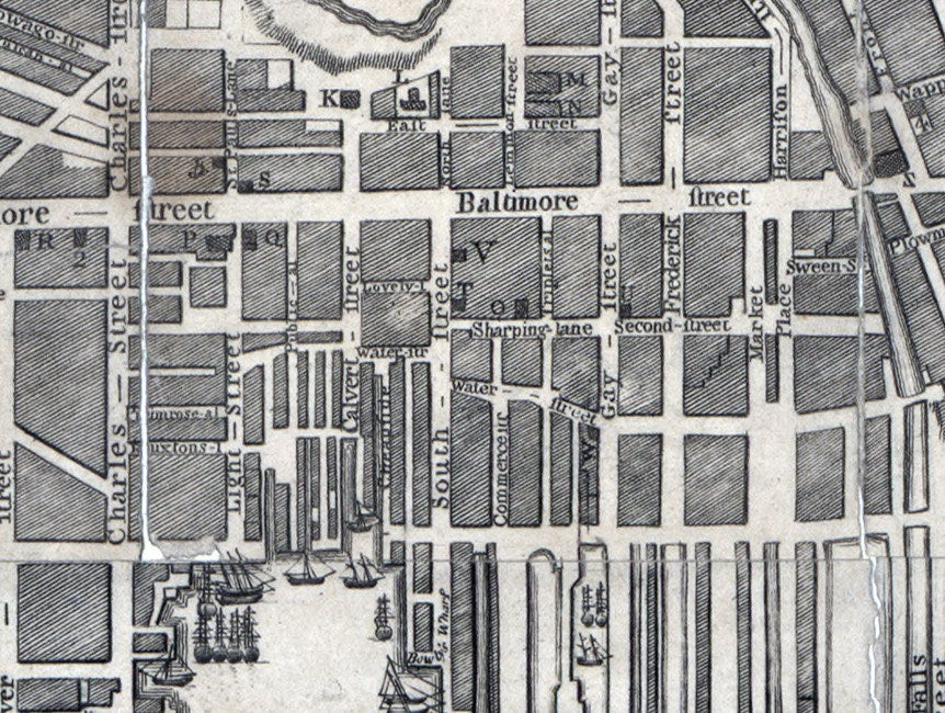 1804 Map of Baltimore Maryland