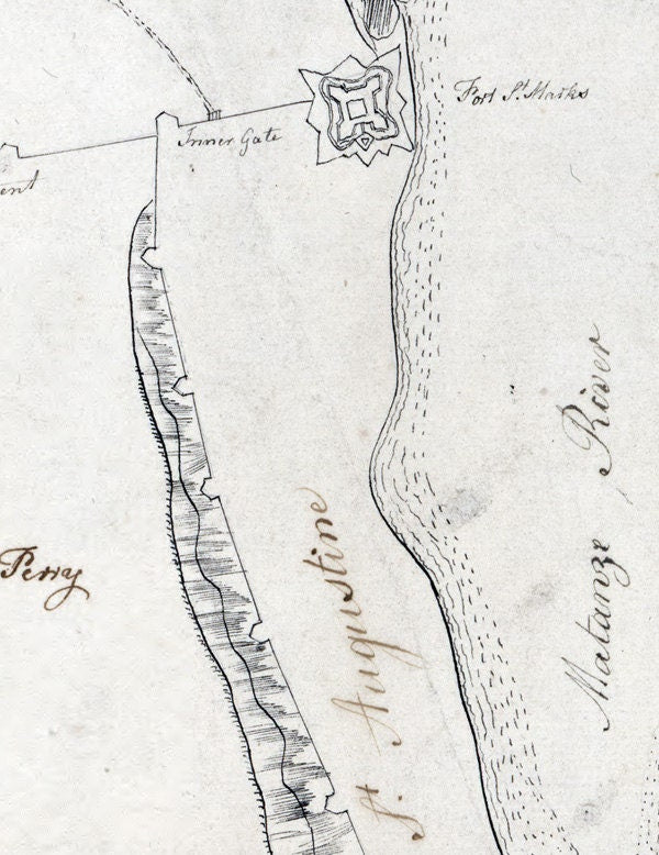 1760 Map of Saint Augustine Florida