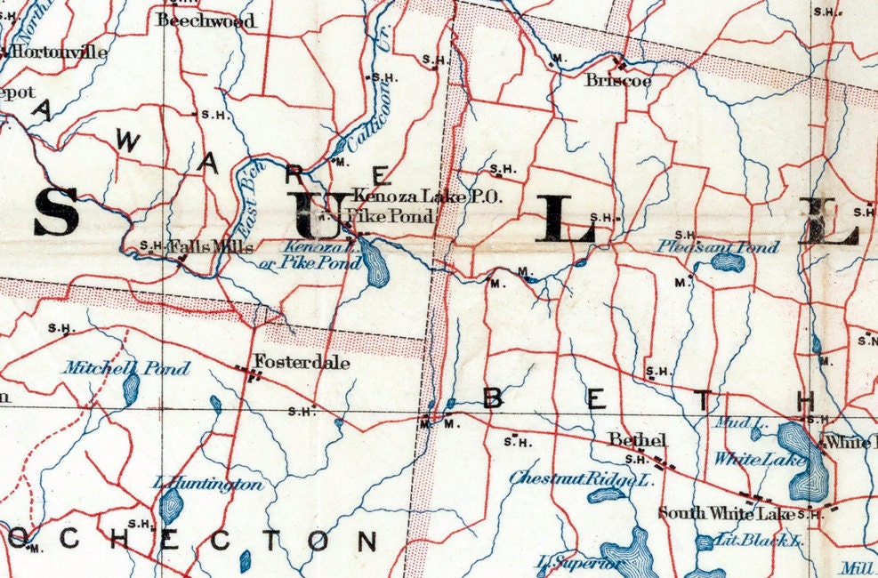 1891 Map of Sullivan County New York