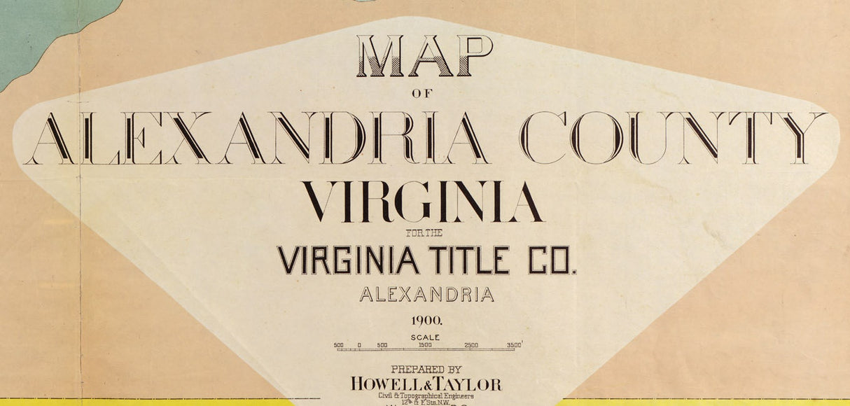 1900 Map of Alexandria County Virginia