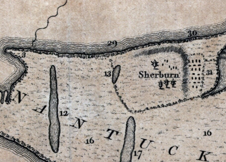 1782 Map of Nantucket Island Massachusetts