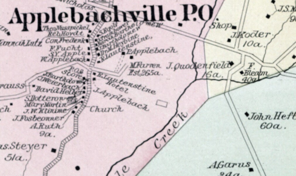 1891 Map of Haycock Township Bucks County Pennsylvania