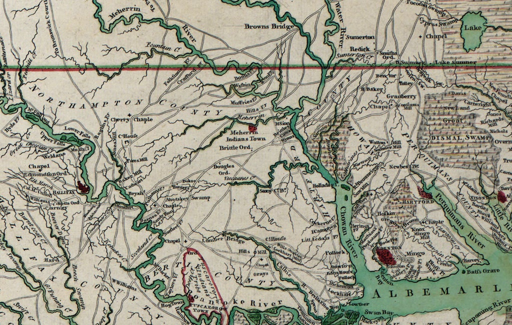 1770 Map of North Carolina