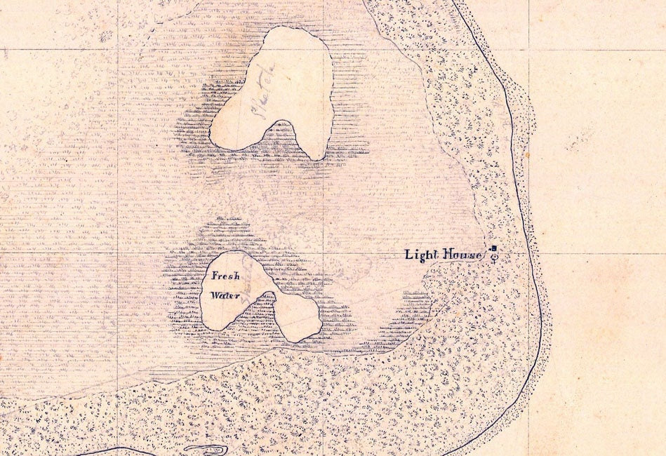 1850 Nautical Map of Cape Canaveral Florida