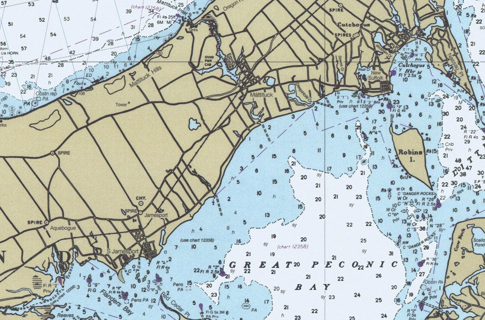 1995 Nautical Map of Long Island Sound Eastern Part New York