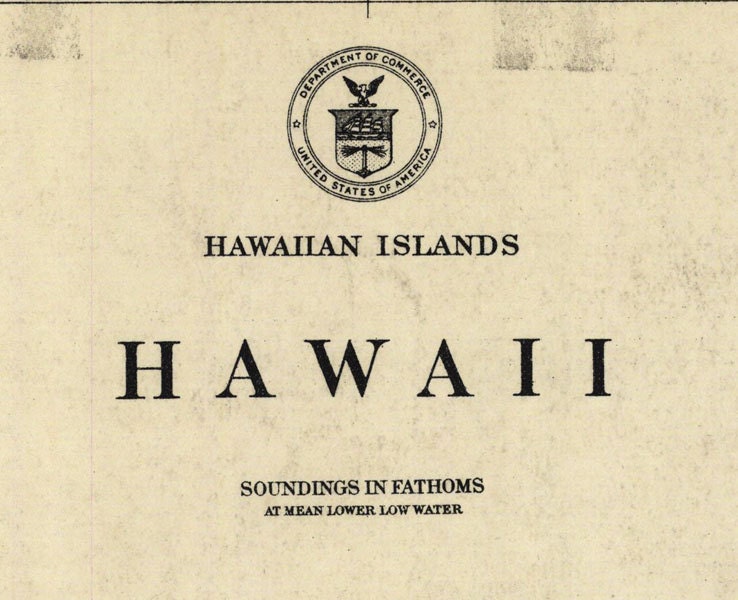 1917 Map of Hawaii