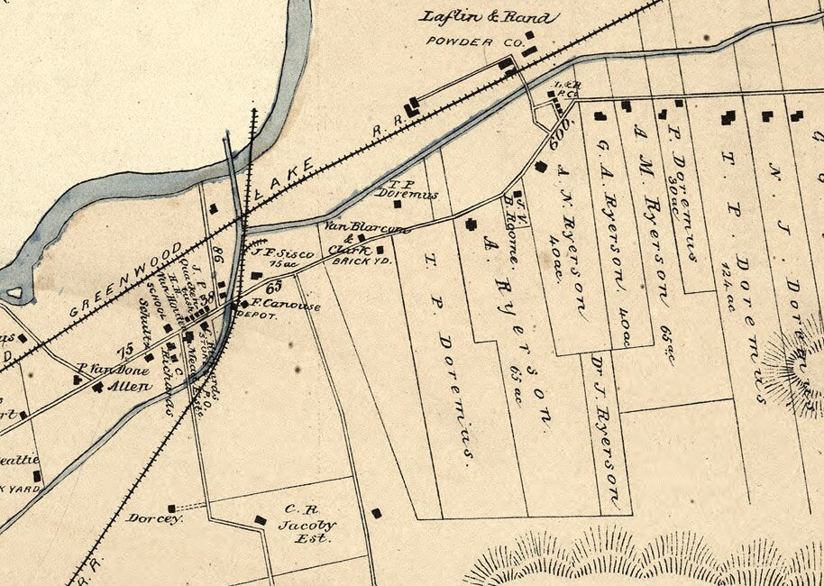 1877 Map of Wayne Township Passaic County New Jersey