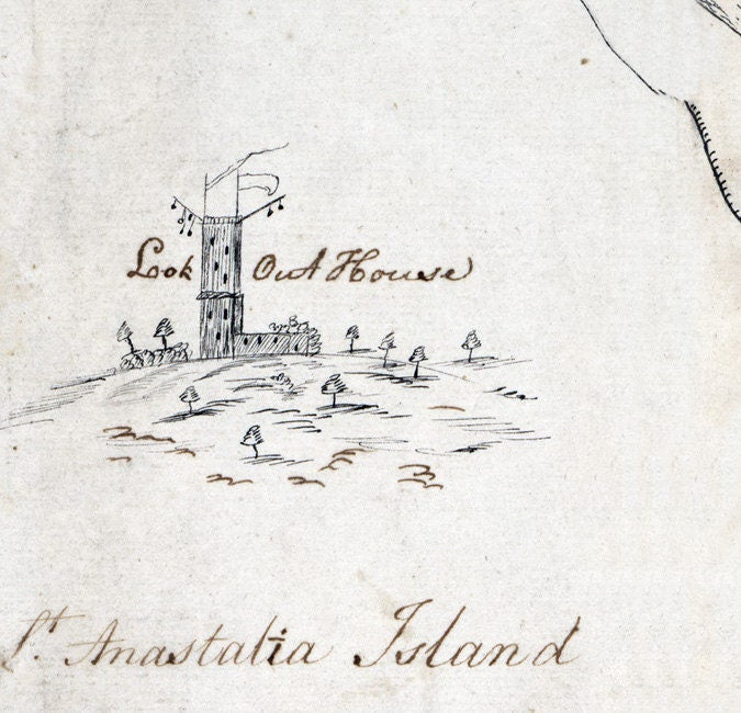 1760 Map of Saint Augustine Florida
