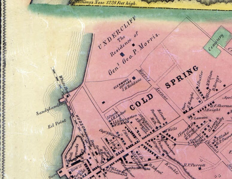 1854 Map of Putnam County New York