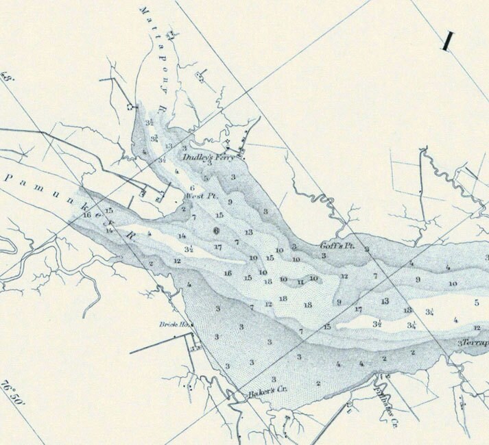 1858 Map of the York River Virginia