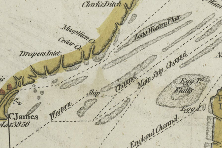 1776 Chart of the Delaware Bay and River