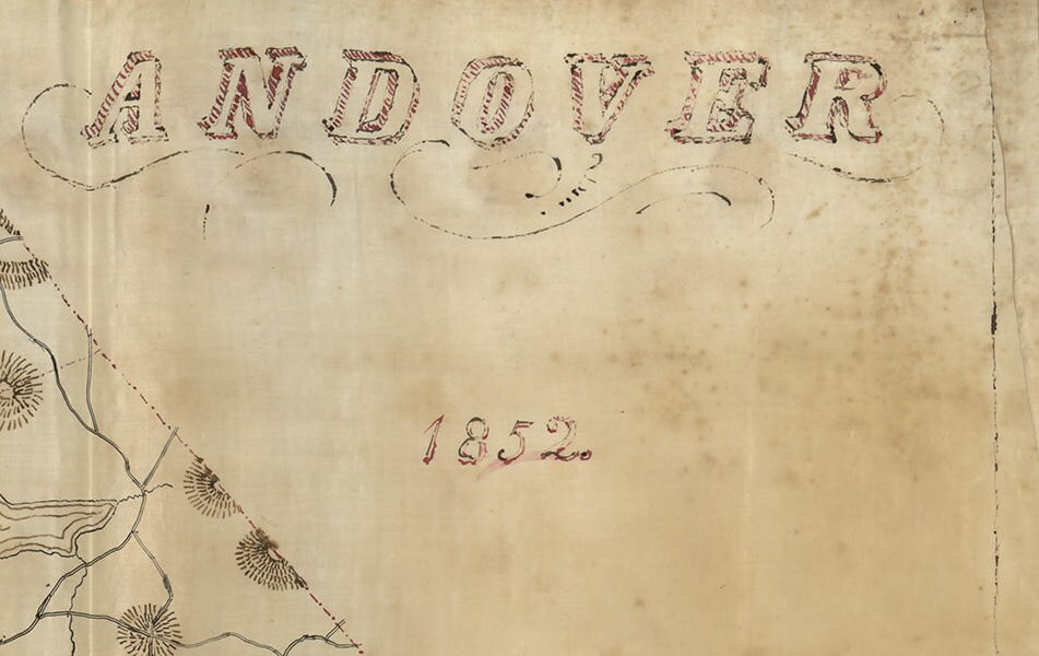 1852 Map of Andover Massachusetts