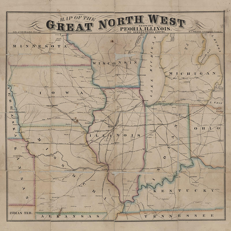 1861 Map of the Great North West