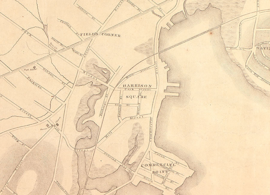 1870 Map of Dorchester Massachusetts