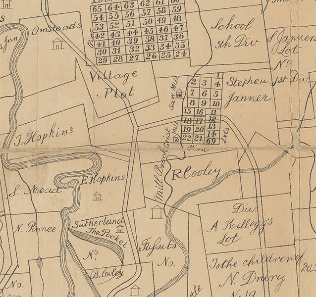 1872 Map of Pittsford New York