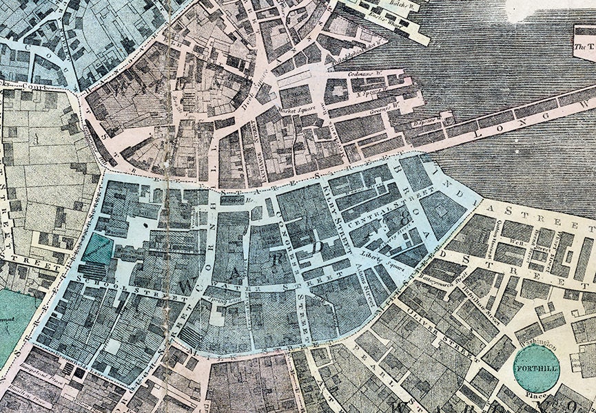 1879 Map of Boston Massachusetts