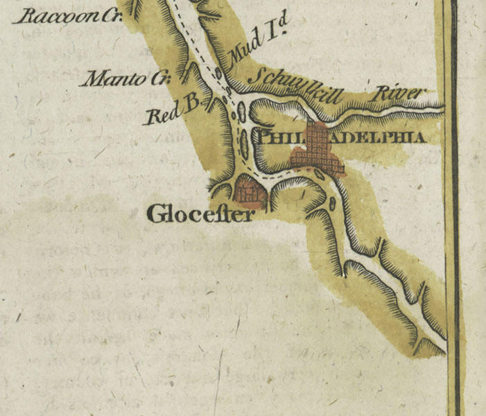 1779 Map of Delaware Bay and River