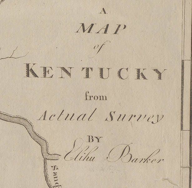 1793 Map of Kentucky