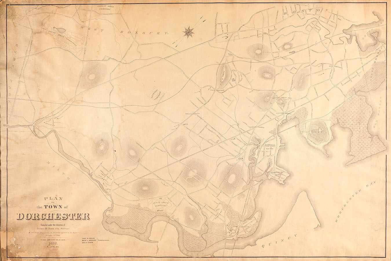 1870 Map of Dorchester Massachusetts