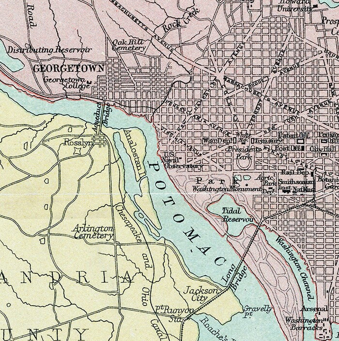 1890 Map of District of Columbia