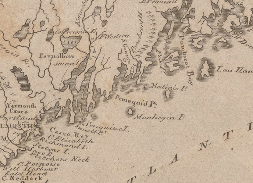 1811 Map of the Province of Maine