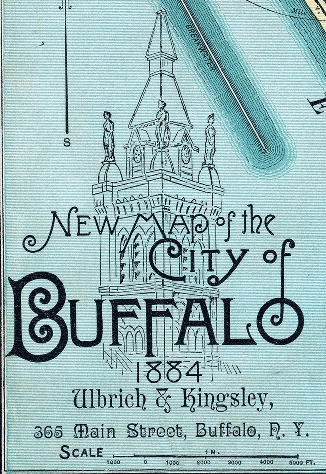1884 Map of Buffalo New York
