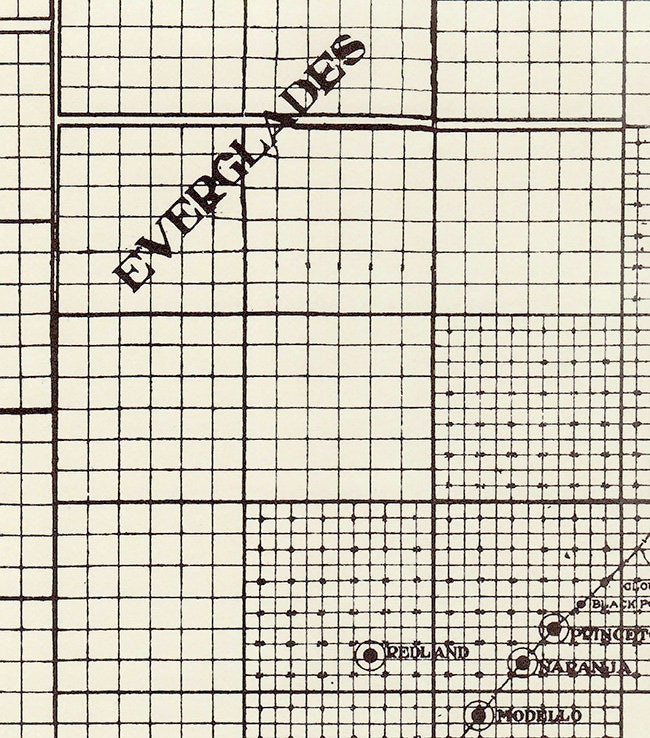 1914 Map of Dade County Florida Miami
