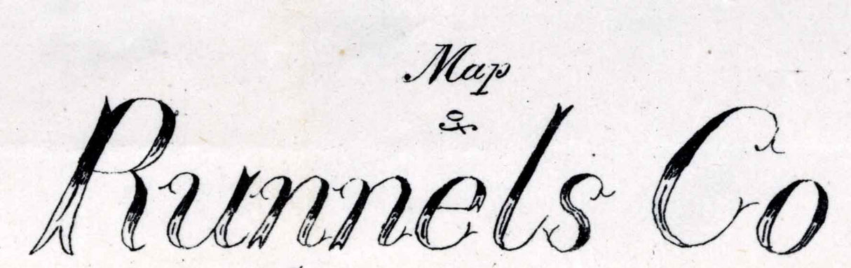 1879 Farm Line Map of Runnels County Texas