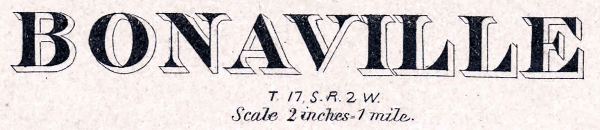 1884 Map of Bonaville Township McPherson County Kansas