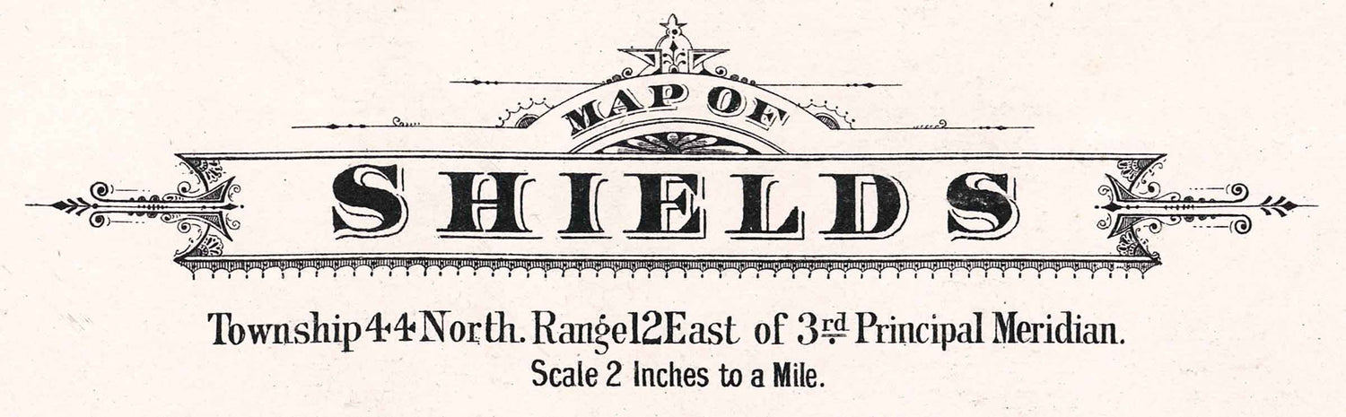 1885 Map of Shields Township Lake County Illinois
