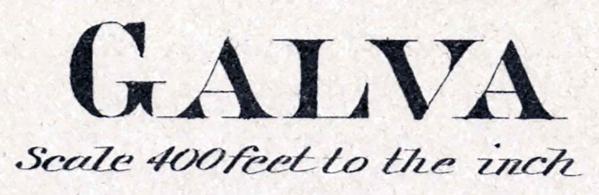 1884 Map of Marquette Galva Roxbury Conway McPherson County Kansas