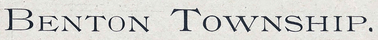 1905 Map of Benton Township Paulding County Ohio