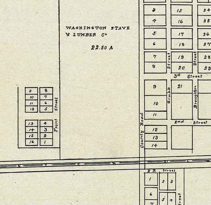 1905 Map of Broughton Briceton Paulding County Ohio