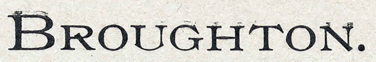 1905 Map of Broughton Briceton Paulding County Ohio