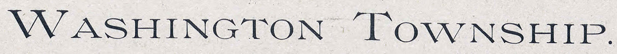 1905 Map of Washington Township Paulding County Ohio