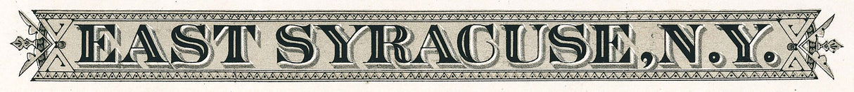 1885 Panoramic Map of East Syracuse New York