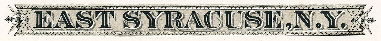 1885 Panoramic Map of East Syracuse New York