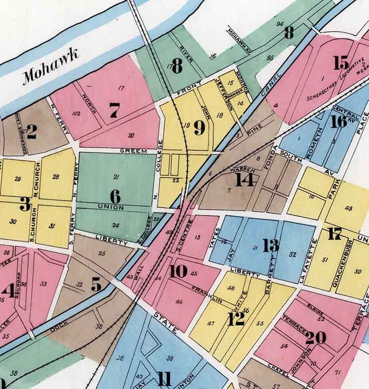 1894 Map of Schenactady New York