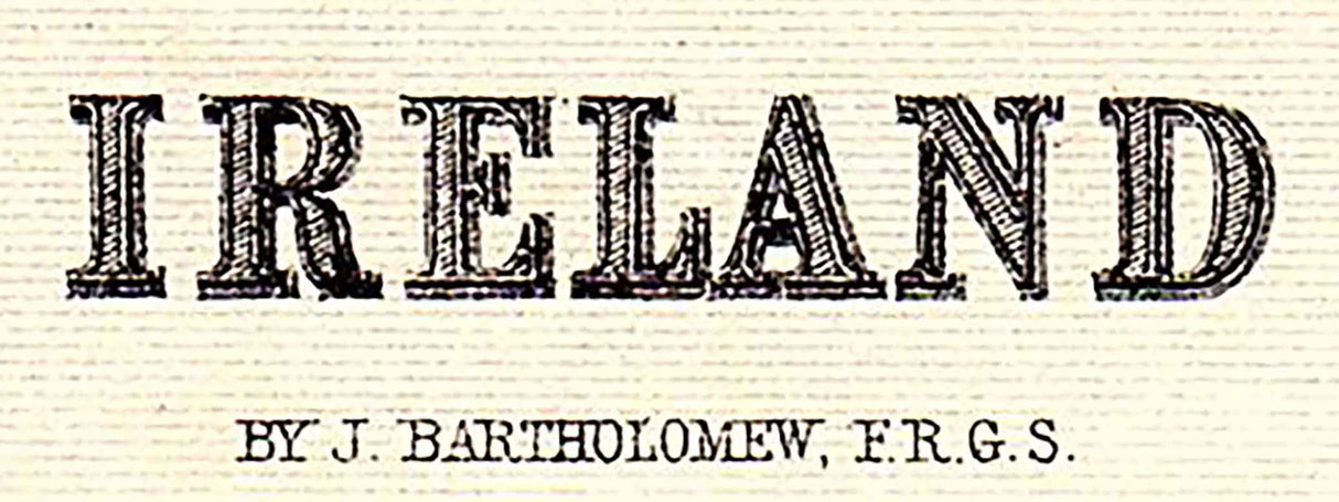 1874 Map of Ireland