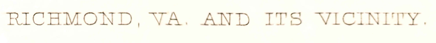 1863 Panoramic Map of Richmond Virginia