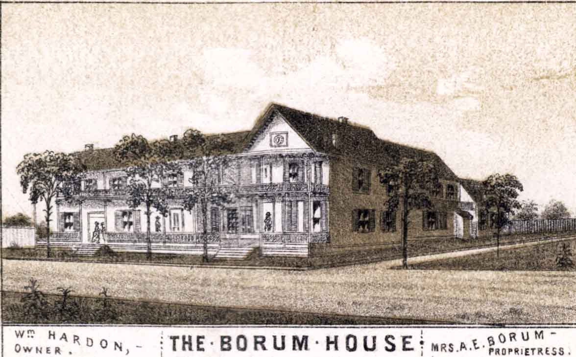 1885 Panoramic Map of Lake City Columbia County Florida