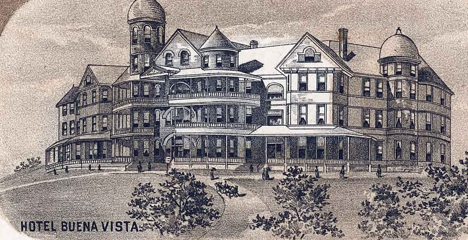 1891 Panoramic Map of Buena Vista Virginia