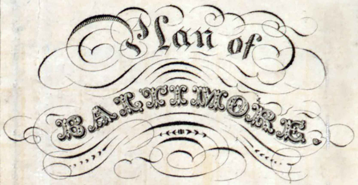 1832 Map of Baltimore Maryland